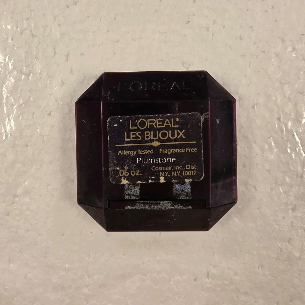 Vintage L'Oreal Les Bijoux Eyeshadow Single - Plumstone Purple Jewel Compact